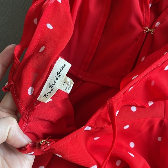 For Love and Lemons Red Polka Dot Ruffle Dress - Picture 12 of 12